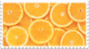 orange citrus stamp