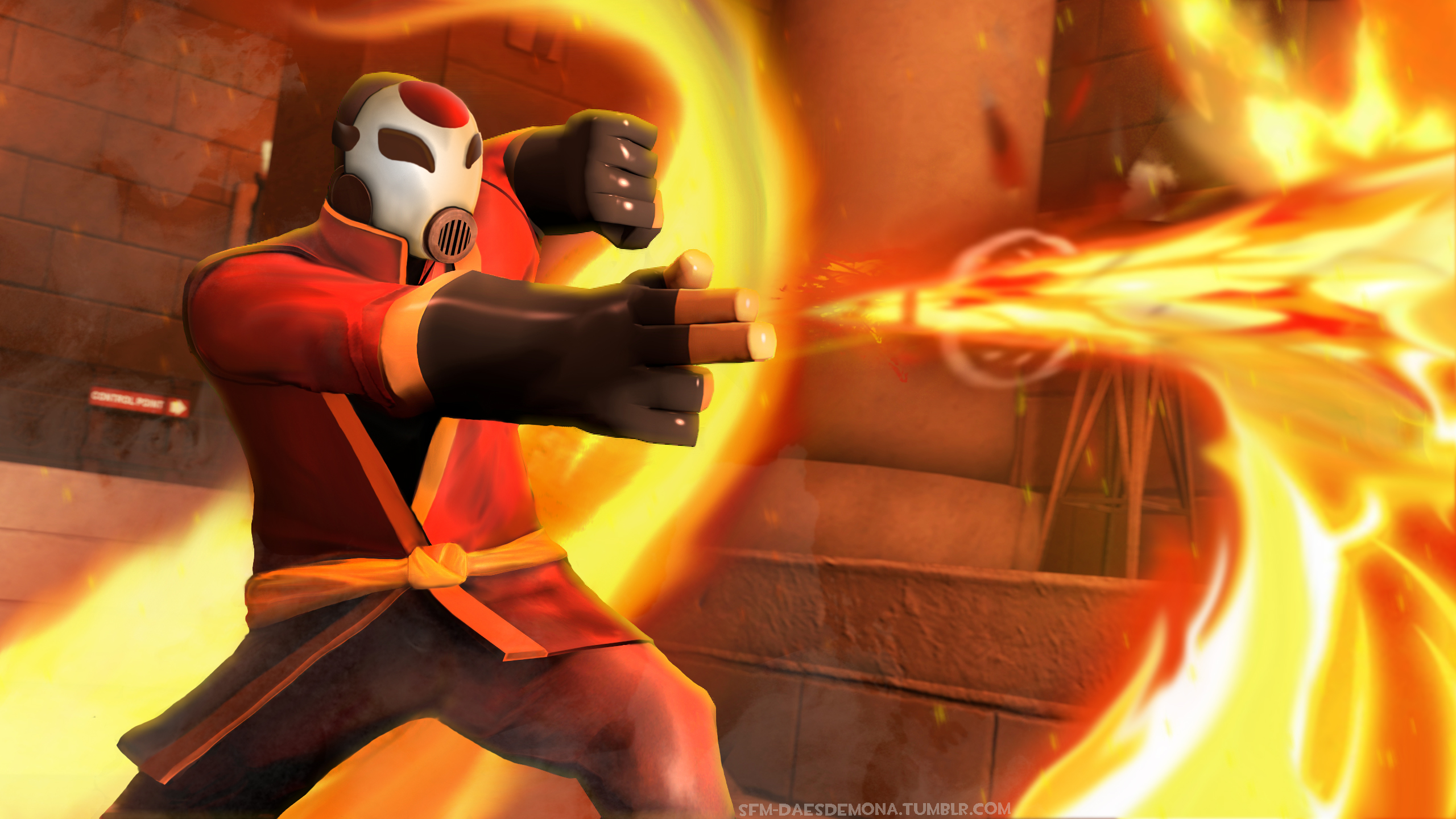 Pyro firebending