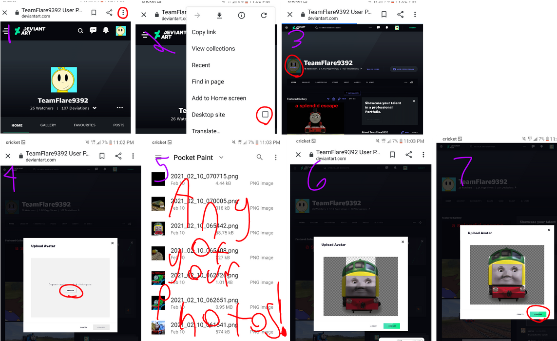 How to change your pfp on devaintart android by TeamFlare9392 on DeviantArt