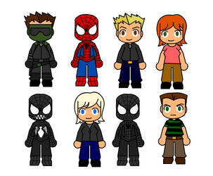 chibi spiderman 3 cast