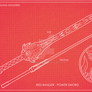 Red Ranger Power Sword Blueprints