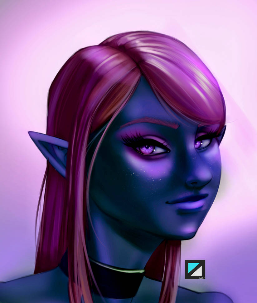 Drow Sorcerer Portrait by lostzion on DeviantArt