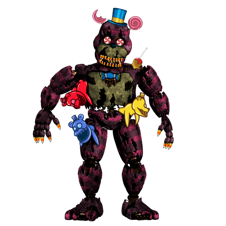 Candy Themed Nightmare Freddy by michaelsegura on DeviantArt