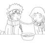 Naruhina Ramen Line-Art