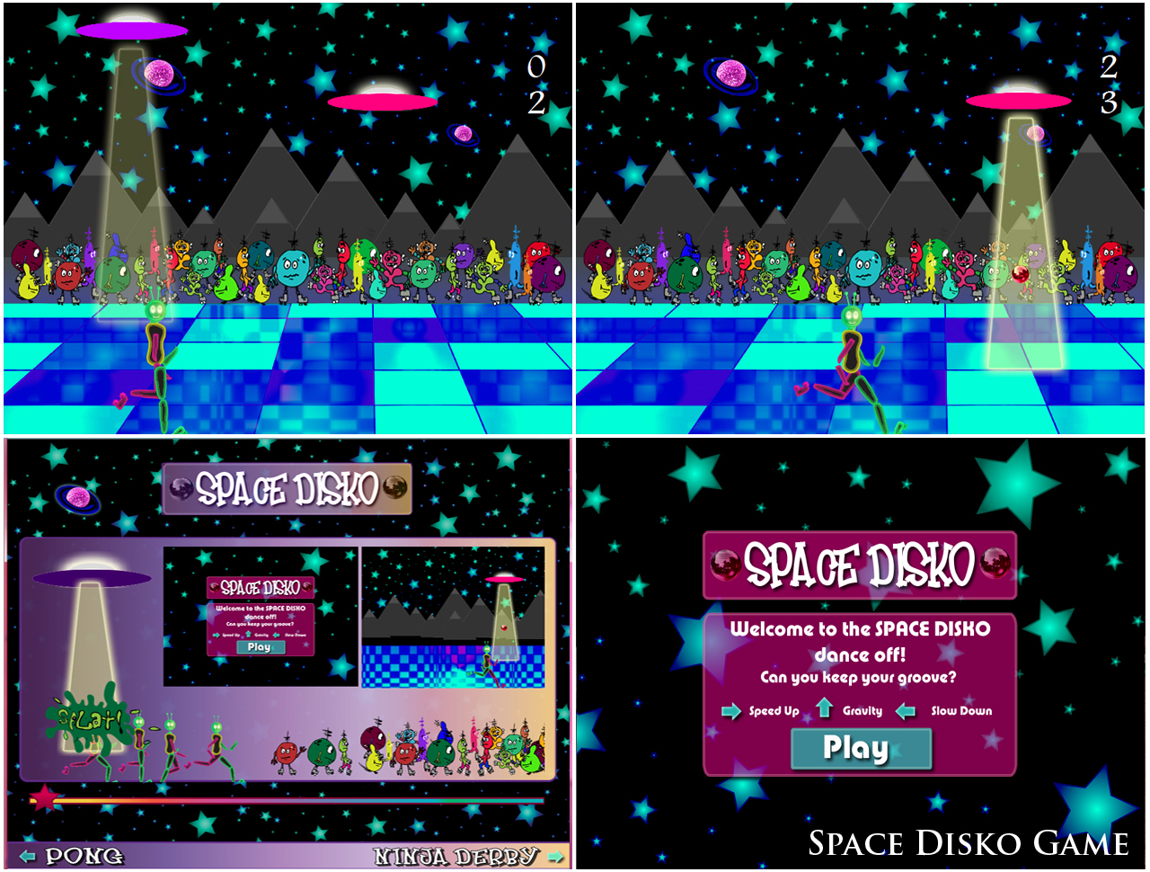 Space Disko Game Collage