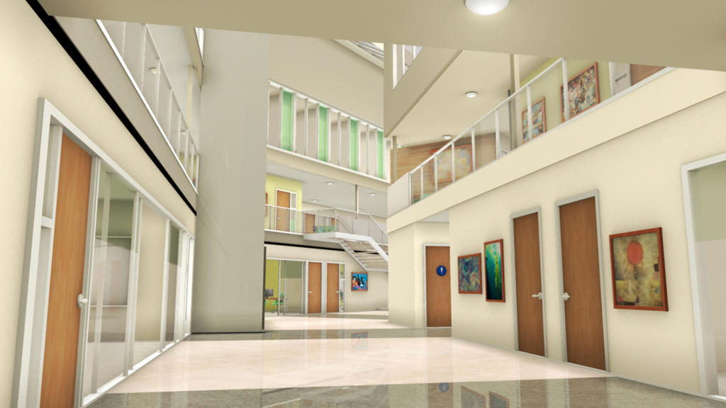 Bit Buildings BIT Building: First Floor Interior View 1 by hollywood714 on DeviantArt