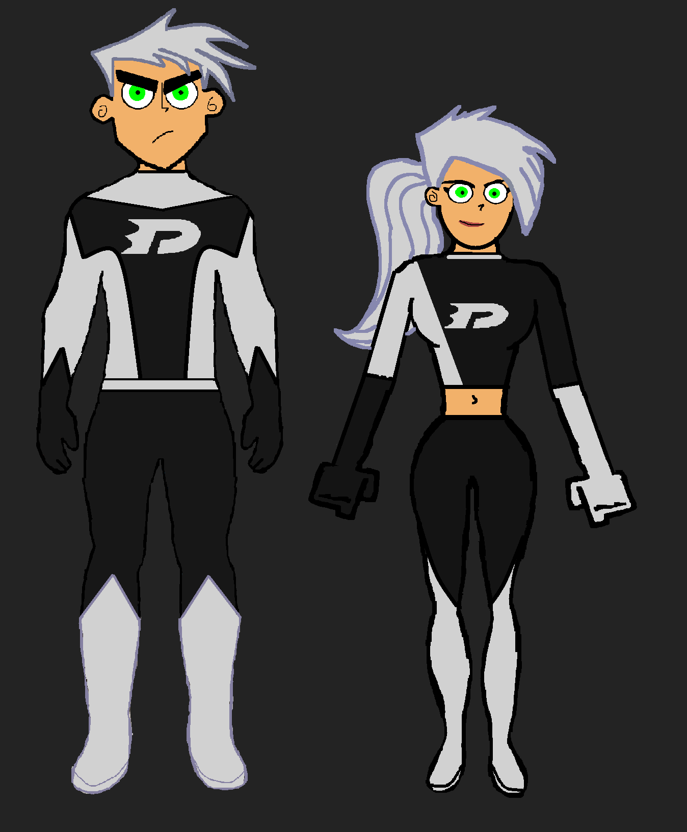 Older Danny Phantom and Dani Phantom 2