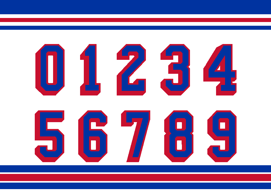 Rangers shop jersey numbers