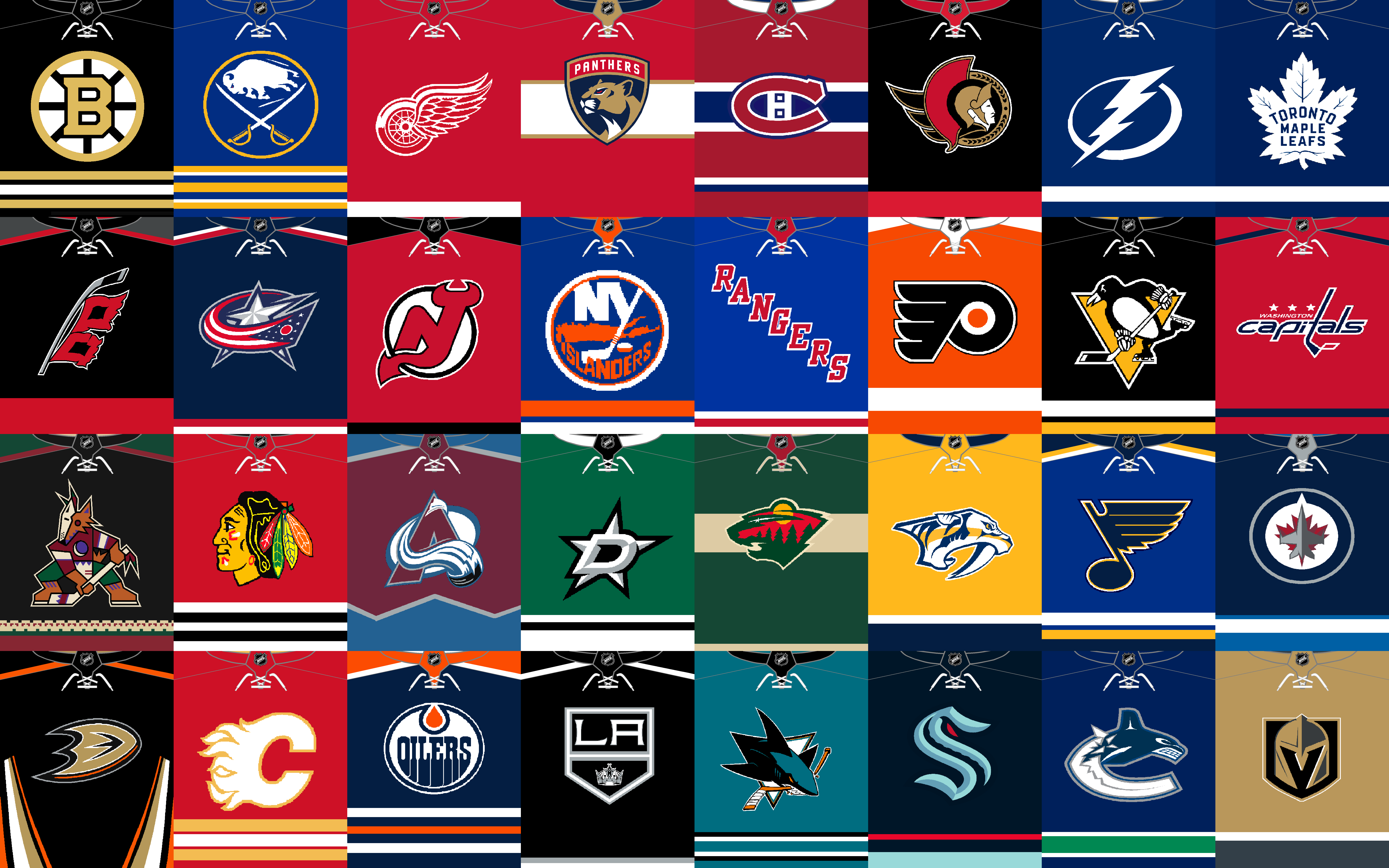 NHL Team Jersey Banners. by StriderPhantom on DeviantArt