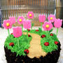 ladybug garden cake