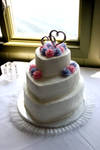 rose heart wedding cake by pinkshoegirl