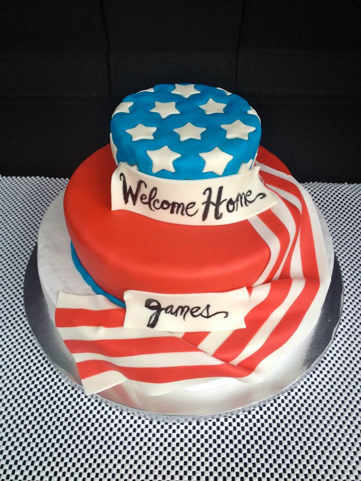 Usa Flag Cake