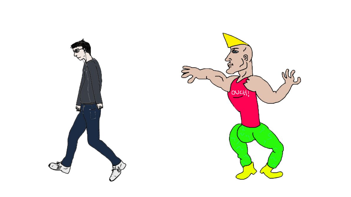 Virgin and Chad meme png by Zelrom on DeviantArt