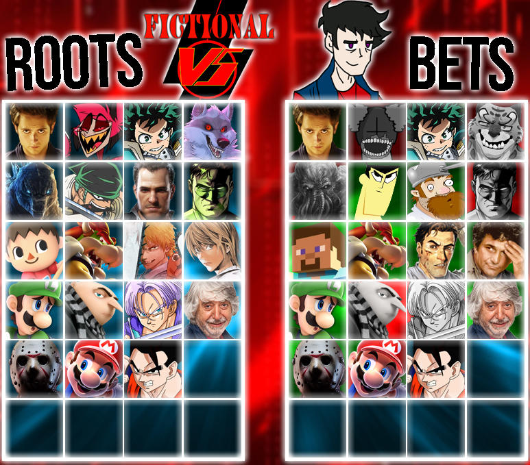 Fictional VS Season 2 Roots and Bets (19/24) by Zelrom on DeviantArt