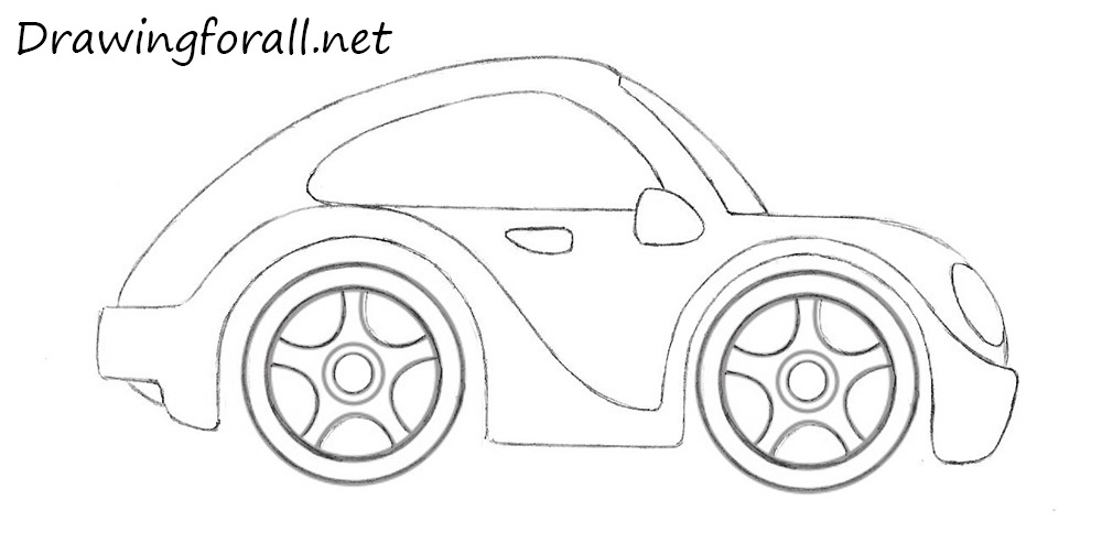 How to draw a Car step by step / Drawing and Coloring a car Easy