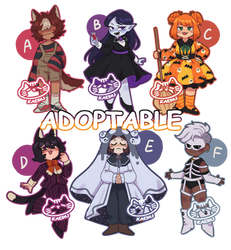 [CLOSED] FLATSALE Halloween Adoptable