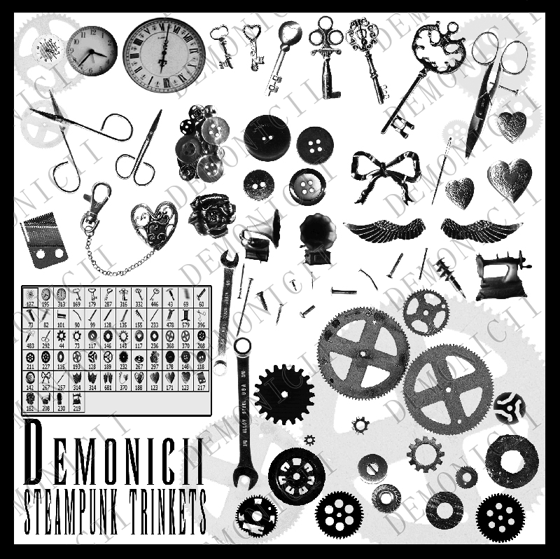 Demonicii Steampunk Brushes