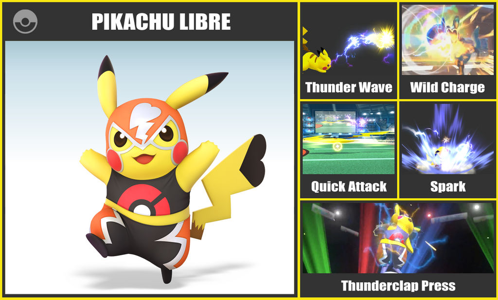 Super Smash Bros. Move List - Pikachu Libre by TheScaleTrain on DeviantArt