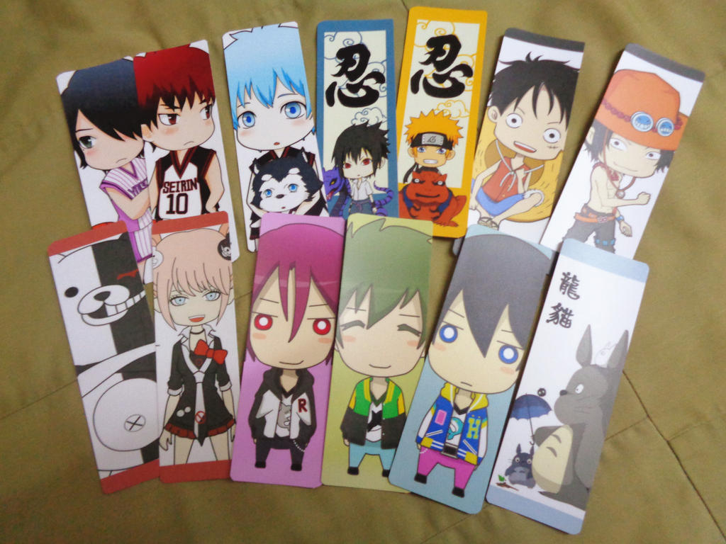 Anime Bookmarks by J,K by Ether-Nether on DeviantArt