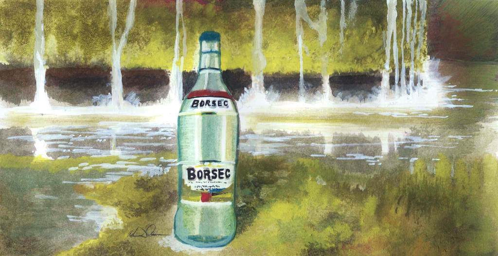 Borsec Bottle Painting