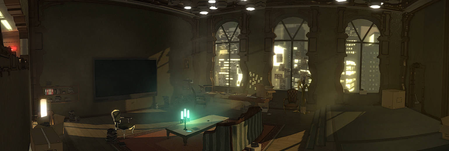 Adam Jensen S Apartment Panorama By Dart A On Deviantart Adam Jensen S Apartment Panorama By