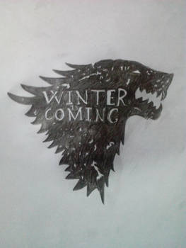 Game of thrones, House Stark logo