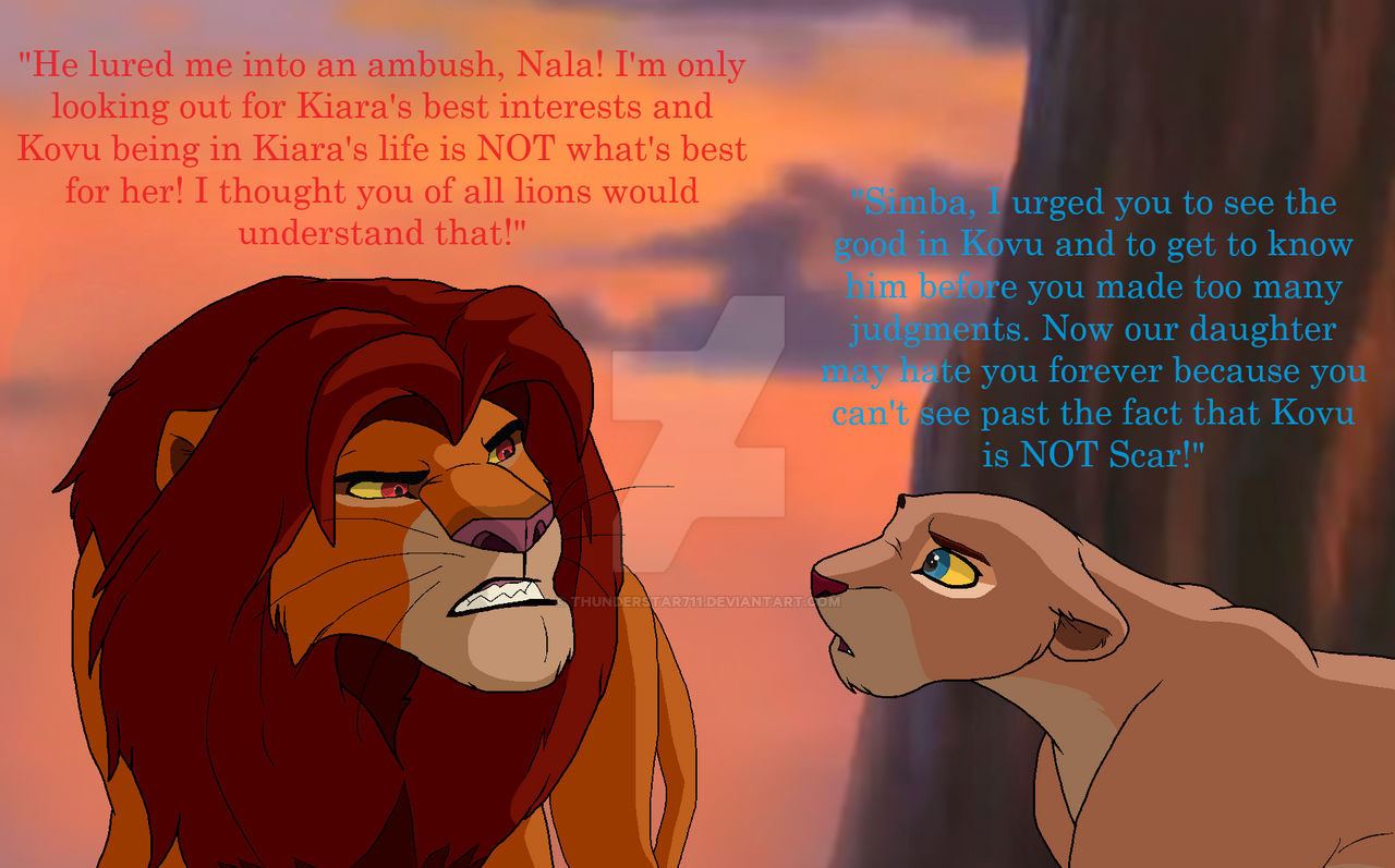 Nala Tells Simba How It Is!