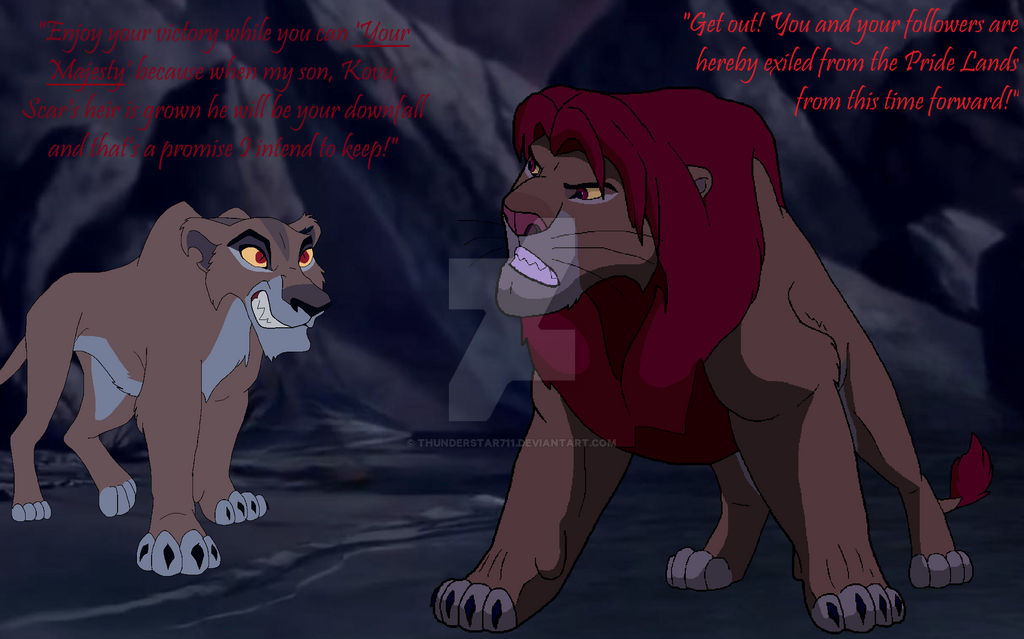 Zira's Attempt to Ambush Simba by Thunderstar711 on DeviantArt