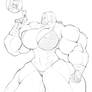 Muscle Tyrant (Hand-drawn)