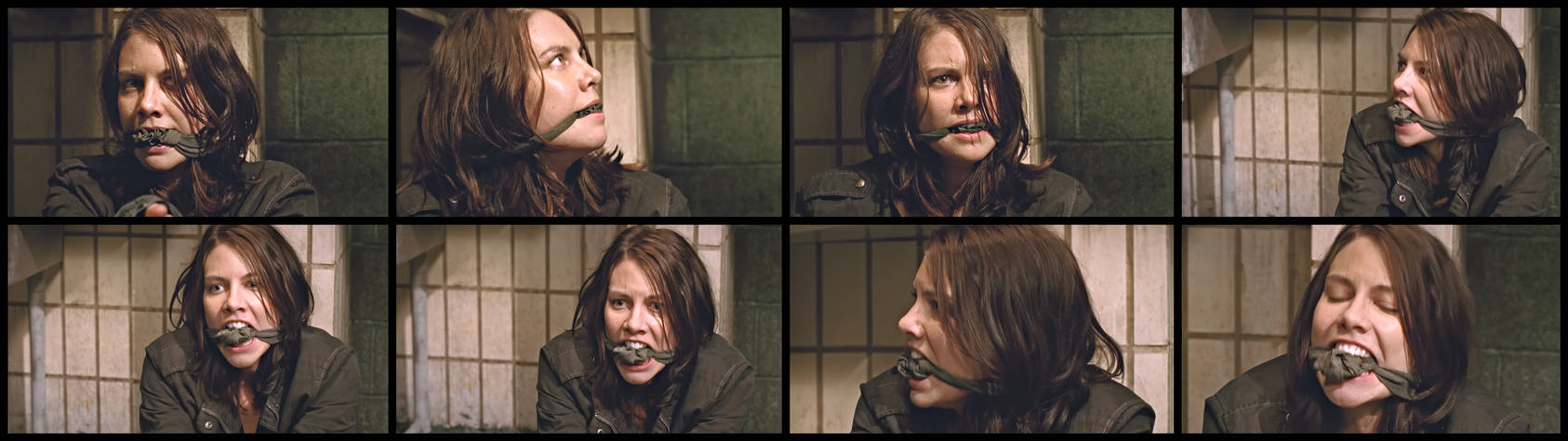 Lauren Cohan cleavegagged (Collage)