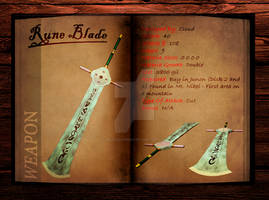 Final Fantasy 7 weapon book (Rune Blade)