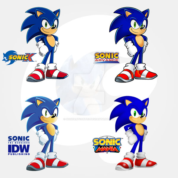 Sonic the Comic style sonic advance