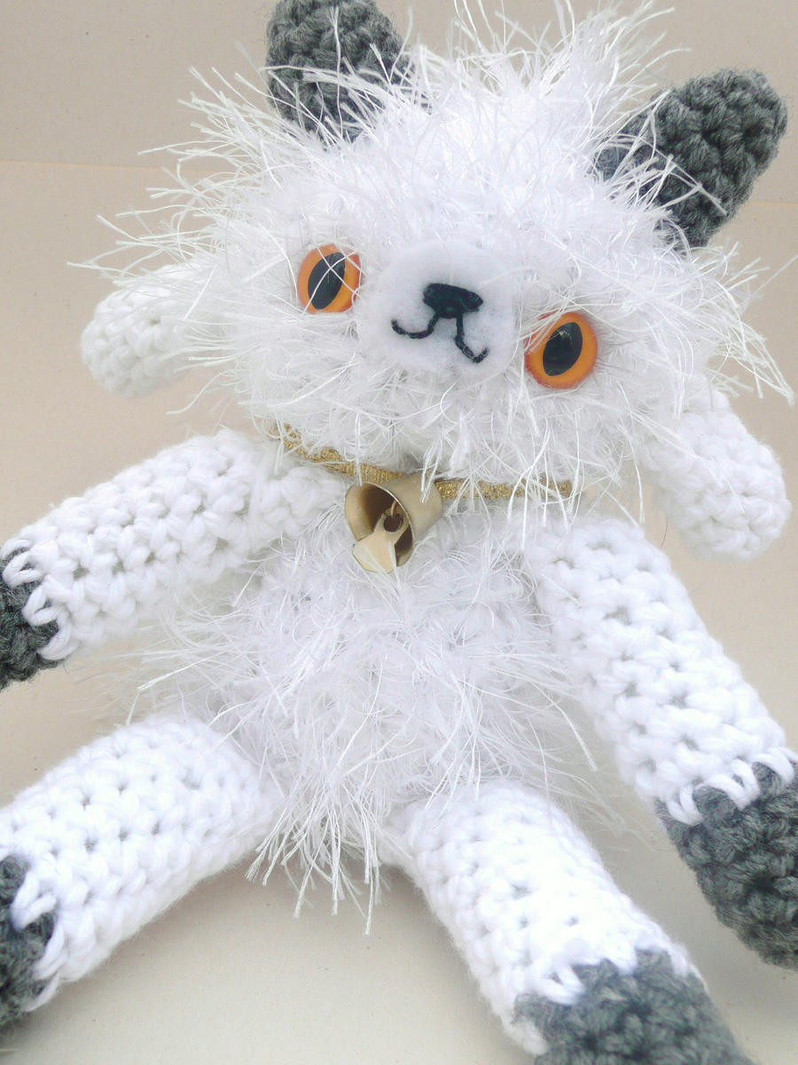 white goat amigurumi