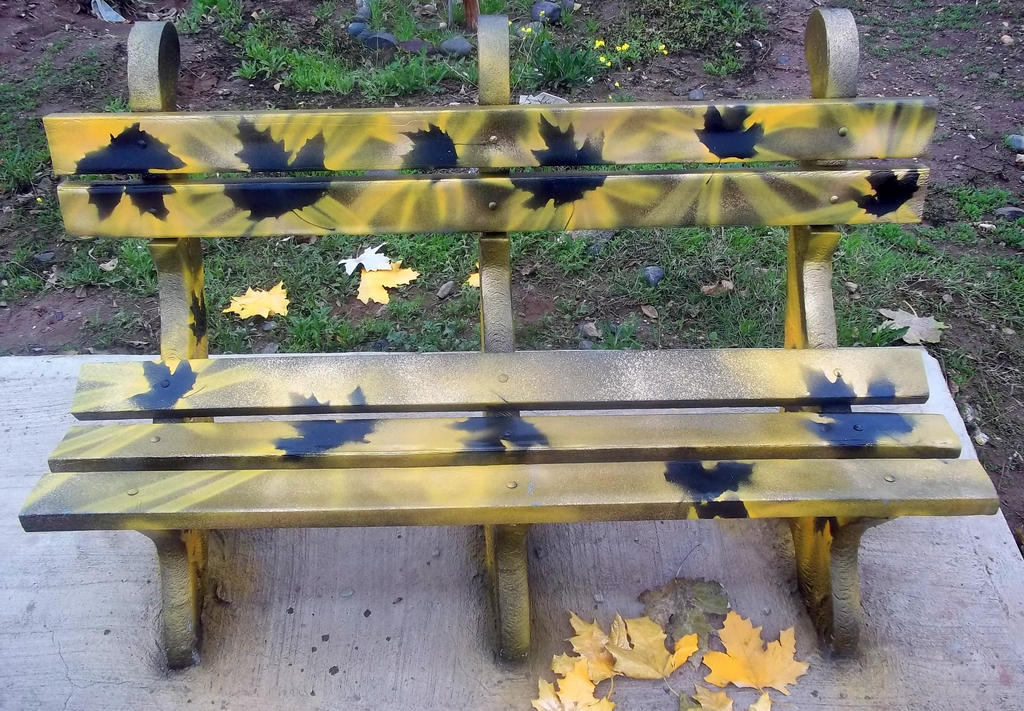 Seat painted / Invested Autumn by Johnny-Aza