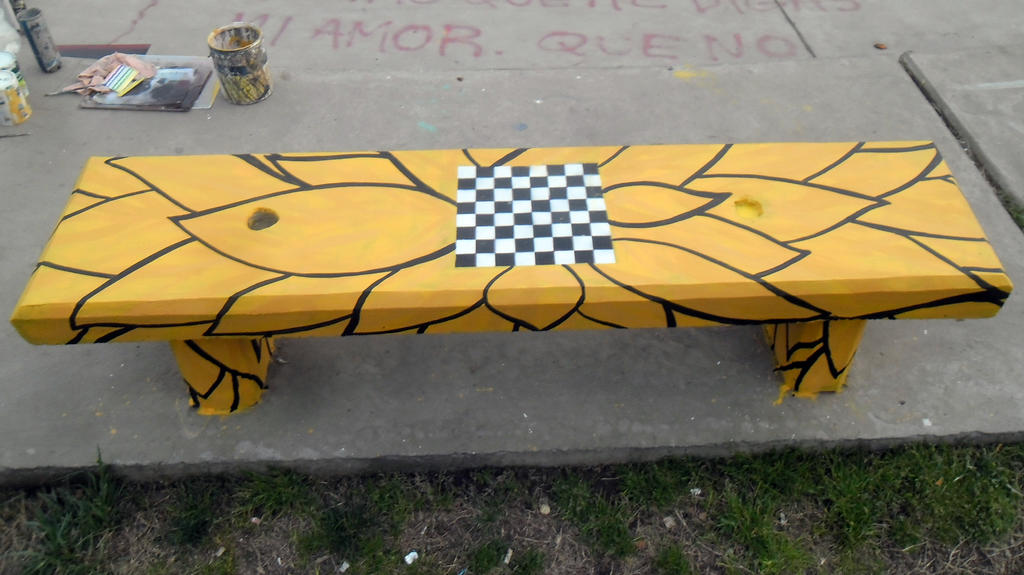 Special Seat with board of chess by Johnny-Aza
