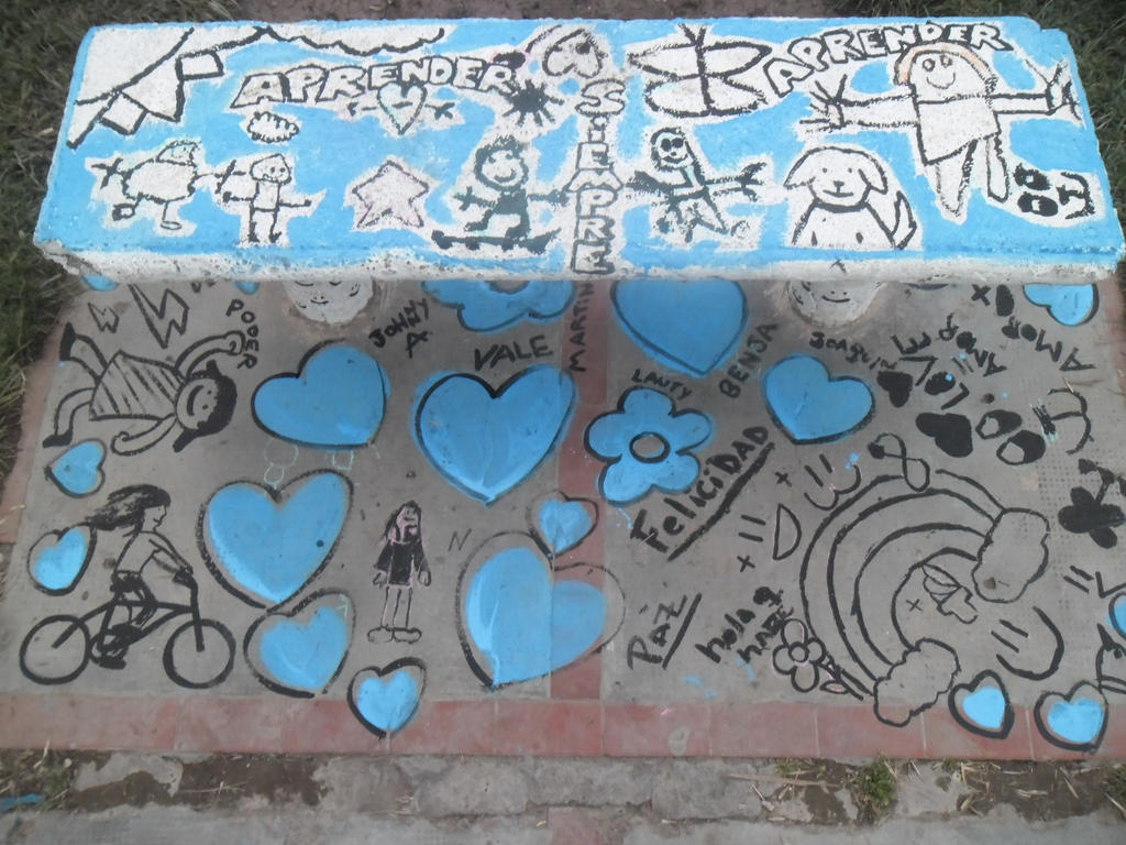 seat painted with kids ImI by Johnny-Aza