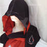 Assassins creed HoodScarf - Ezio (Black and Red)