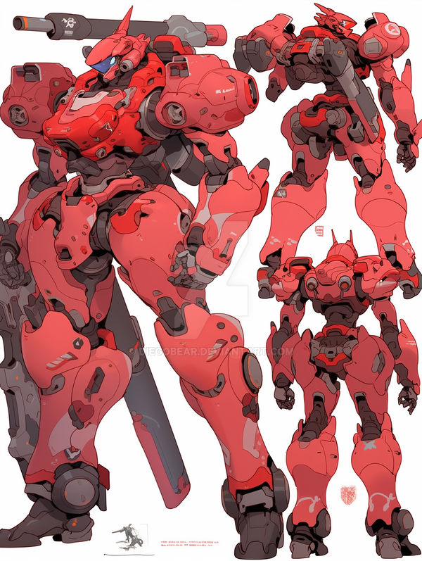 Red Gold Mech Adopt Red Mech (OPEN) by DiegoBear on DeviantArt