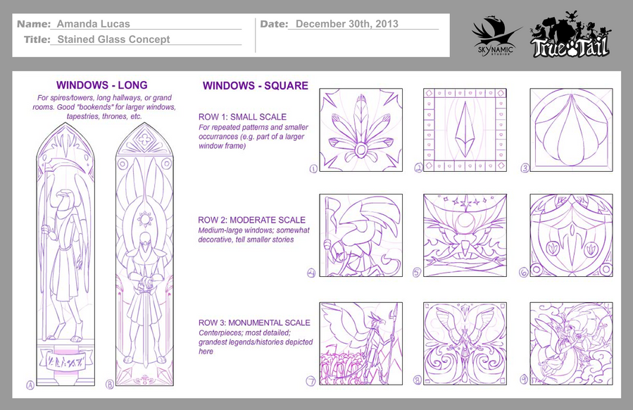 True Tail: Stained Glass Concept 001