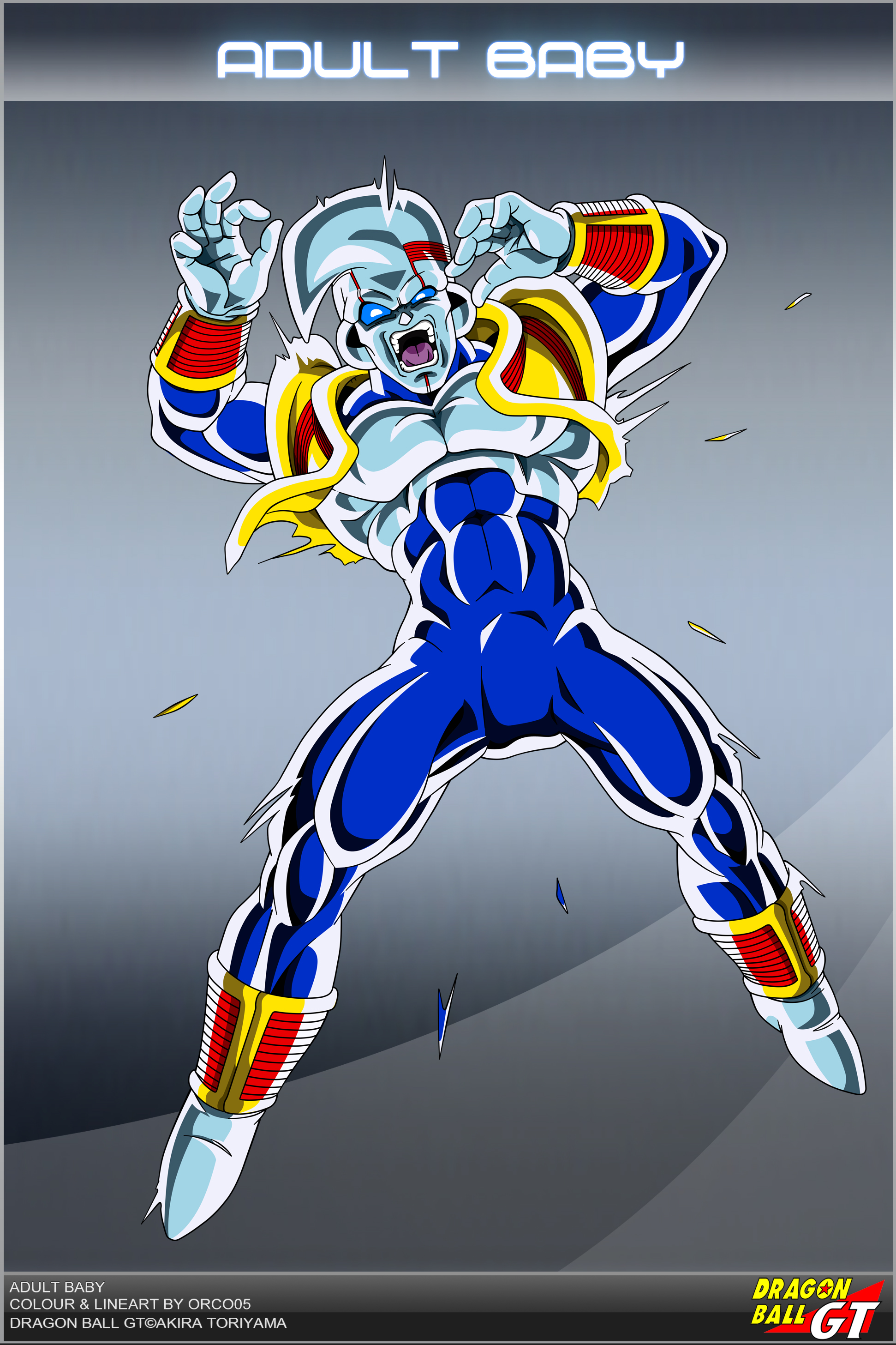 Dragon Ball GT - Adult Baby Being Destroyed by DBCProject on DeviantArt