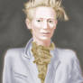 Tilda Swinton in MS Paint