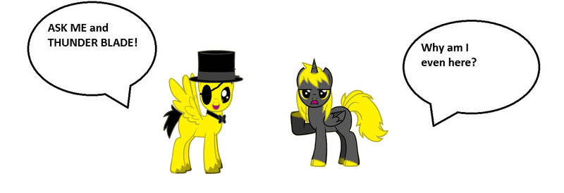 Ask bill cipher pony and thunder blade