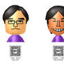 Iwata and Miyamoto Mii's