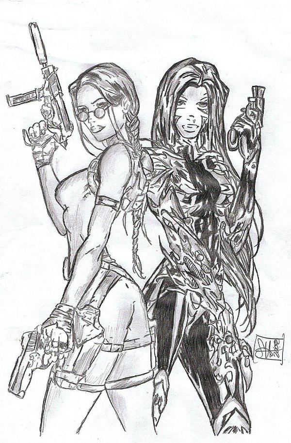 Tomb Raider and Witchblade