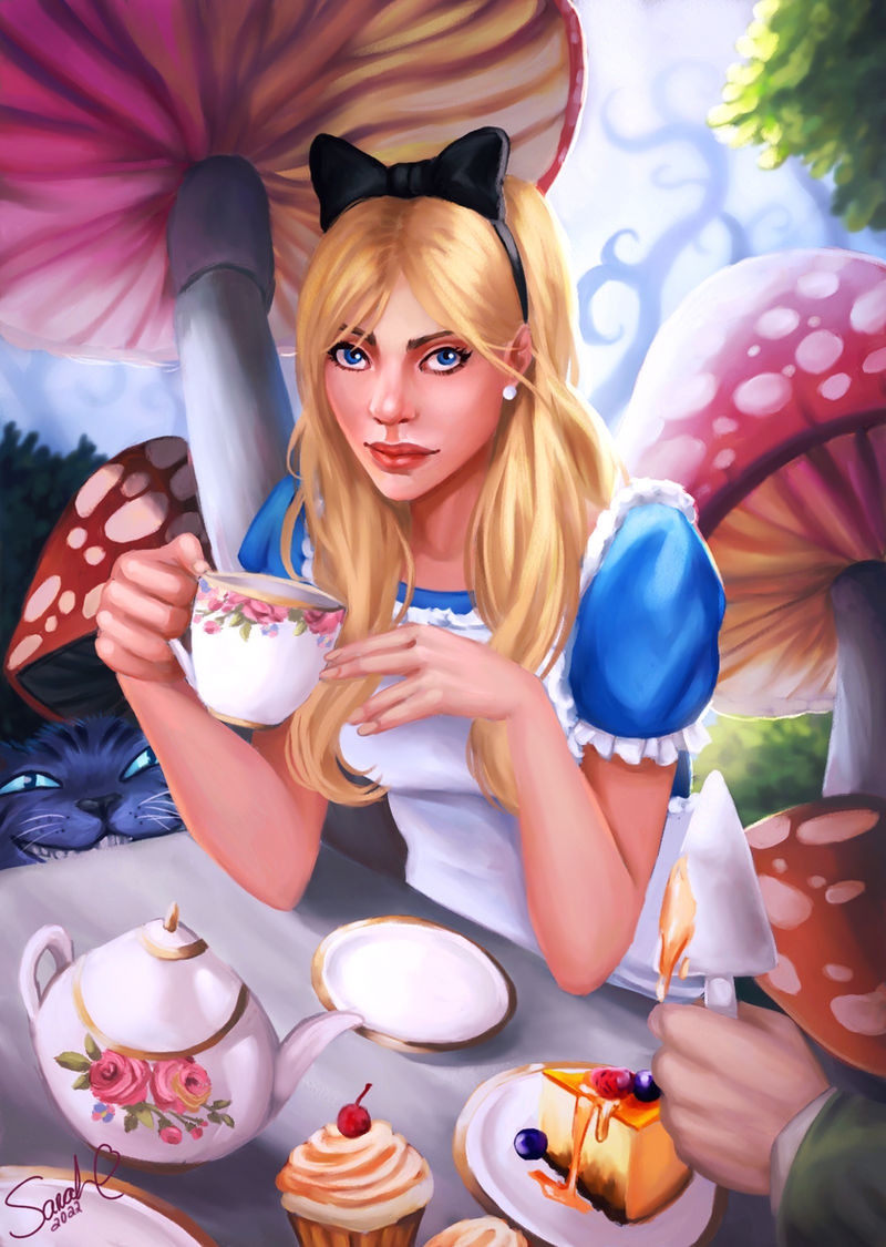 Tea Party - Alice in Wonderland by Forty-Fathoms on DeviantArt