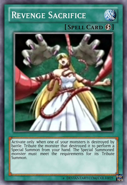 yugioh sacrifice cards Amazon.com: Yu-Gi-Oh! - Dark - BLHR-EN056 - Secret Rare - 1st Edition Description coming soon... Common Sacrifice Card Profile :
