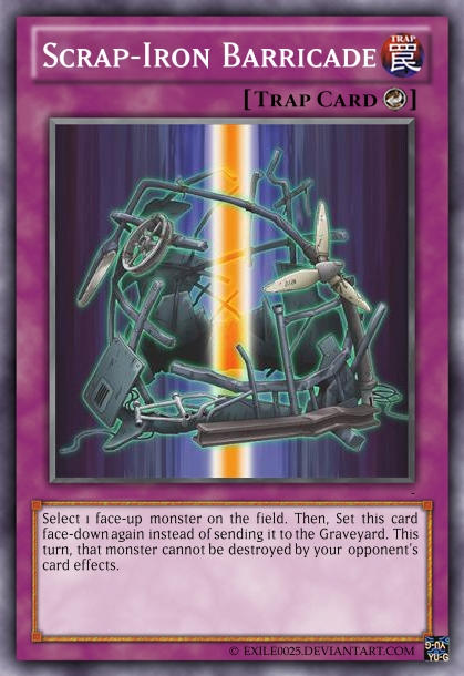 yugioh scrap cards Synchron If this face Scrap-Iron Barricade by exile0025 on