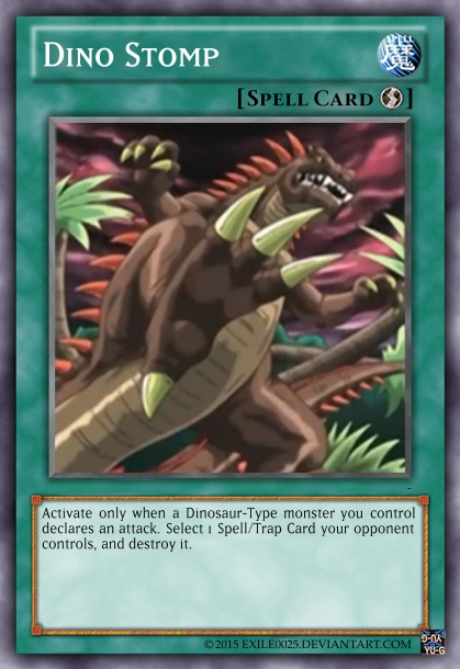 yugioh dinosaur spell cards Yu-Gi-Oh! - Big Evolution Pill (SD09-EN017) - Structure Deck 9: Dinosaur's Rage - 1st Edition Special Summon 1 Dinosaur monster from your Deck that is 2 Levels higher or lower than the Tributed monster had on the field DINO DNA' JUST IN: