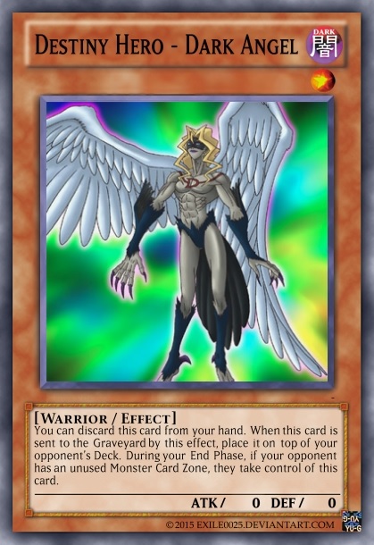 dark angel yugioh card Yu-Gi-Oh! Destiny Hero - - SGX1-ENB09 - Common Destiny HERO - Dark Angel