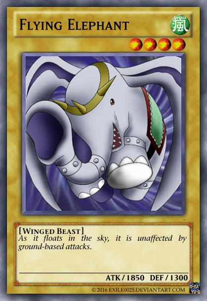 yugioh elephant cards Yu-Gi-Oh! Benficial Statue CD-R026 Apply the following effect Flying Elephant by exile0025 on